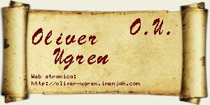 Oliver Ugren vizit kartica